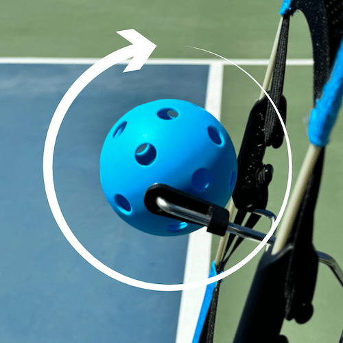 TopspinPro for Pickleball on court
